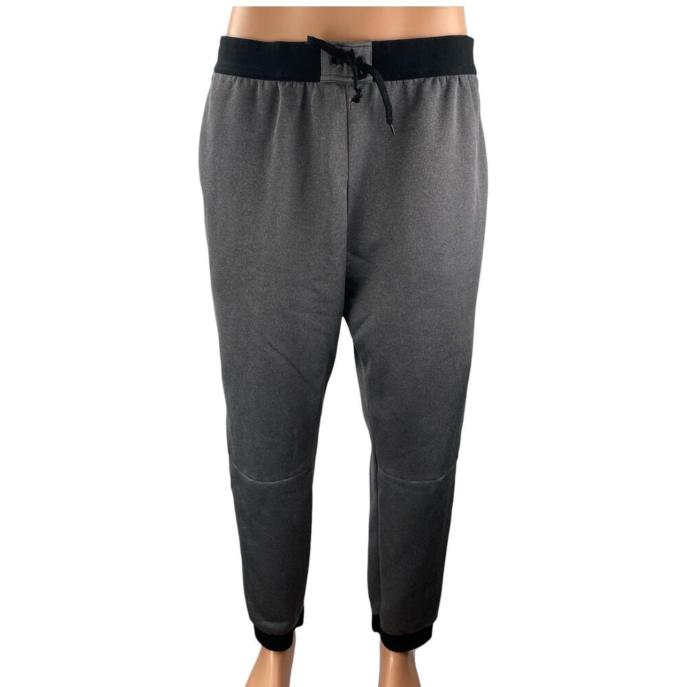Tek Gear Men's Gray Drawstring Tapered Hiking Athletic Jogger Sweat Pants Size L